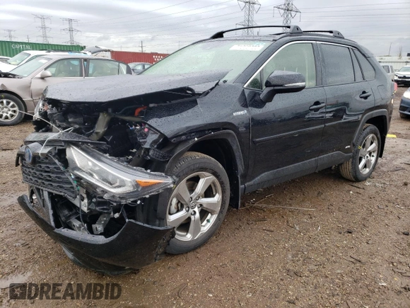 2021 Toyota RAV4 Hybrid LE with VIN JTMB6RFV5MD043228, listed as a Copart auction lot 71969783 with 28,532 mi miles and Salvage Title. Bid and sale history available at carsss.com. Image 1.