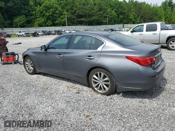 2015 Infiniti Q50 z VIN JN1BV7AR4FM393747, wystawiony jako Copart lot #59735735 z przebiegiem 234 354 mil mil oraz Szkoda całkowita • Salvage title. Historia ofert i sprzedaży dostępna na DreamBid. Obrazek 2.