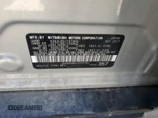 2018 Mitsubishi Outlander Sport SE 2.4 with VIN JA4AR3AW3JZ008762, listed as a Copart auction lot 72440054 with 0 mi miles and Salvage Title. Bid and sale history available at carsss.com. Image 12.