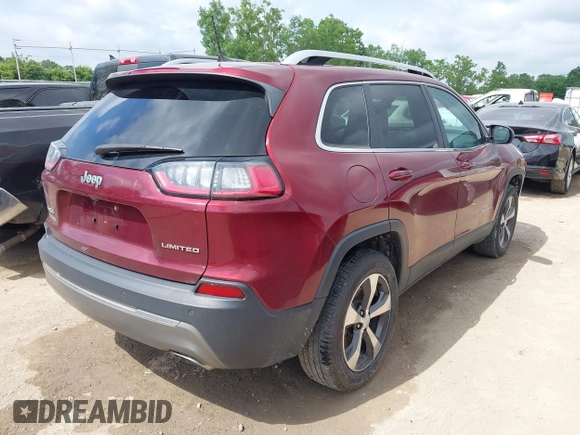 2019 Jeep Cherokee Limited z VIN 1C4PJMDN0KD209386, wystawiony jako IAAI lot #42650728 z przebiegiem 84 848 mil mil oraz . Historia ofert i sprzedaży dostępna na DreamBid. Obrazek 4.
