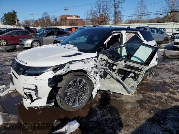 2024 Land Rover Range Rover Evoque Dynamic SE z VIN SALZL2FXXRH237505, wystawiony jako Copart lot #46254085 z przebiegiem 8 966 mil mil oraz Szkoda całkowita • Salvage title. Historia ofert i sprzedaży dostępna na DreamBid. Obrazek 1.