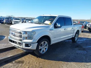 2015 Ford F-150 XLT with VIN 1FTEW1EG2FFB22090, listed as a IAAI auction lot 41269904 with 151,465 mi miles. Bid and sale history available at carsss.com. Image 2.