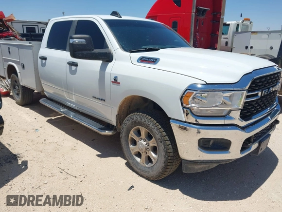 2023 Ram 2500 Big Horn with VIN 3C6UR5JL1PG651289, listed as a IAAI auction lot 42460464 with 65,567 mi miles and . Bid and sale history available at DreamBid. Image 1.