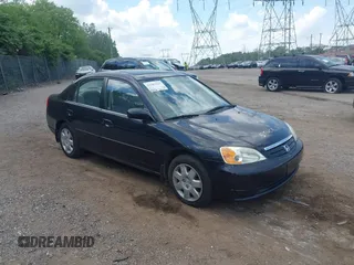 2001 Honda Civic EX with VIN 1HGES26711L062072, listed as a IAAI auction lot 42187917 with 178,846 mi miles. Bid and sale history available at carsss.com. Image 1.