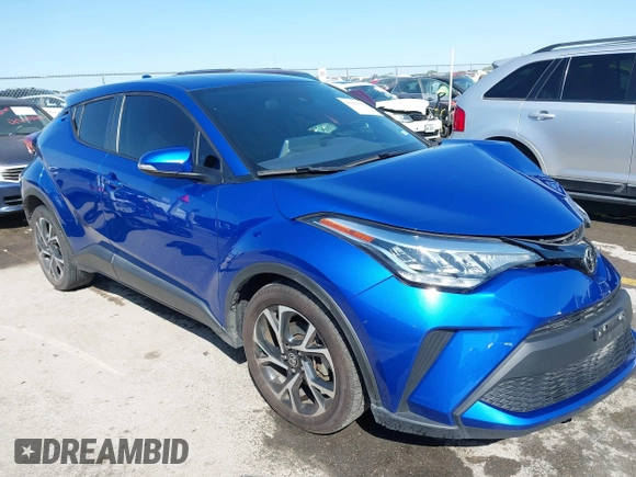 2021 Toyota C-HR LE z VIN NMTKHMBX0MR129151, wystawiony jako IAAI lot #41990301 z przebiegiem 25 277 mil mil oraz . Historia ofert i sprzedaży dostępna na DreamBid. Obrazek 1.