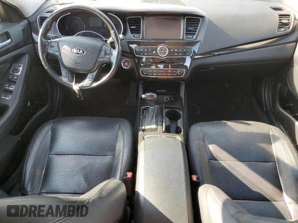 2014 Kia Cadenza Premium z VIN KNALN4D7XE5134065, wystawiony jako Copart lot #53202315 z przebiegiem 135 282 mil mil oraz Czysty tytuł • Clean title. Historia ofert i sprzedaży dostępna na DreamBid. Obrazek 8.