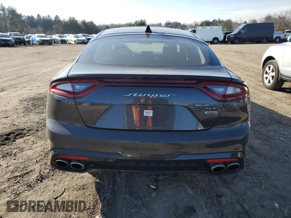 2019 Kia Stinger GT1 with VIN KNAE45LC2K6062459, listed as a Copart auction lot 85746864 with 113,895 mi miles and Salvage Title. Bid and sale history available at DreamBid. Image 6.