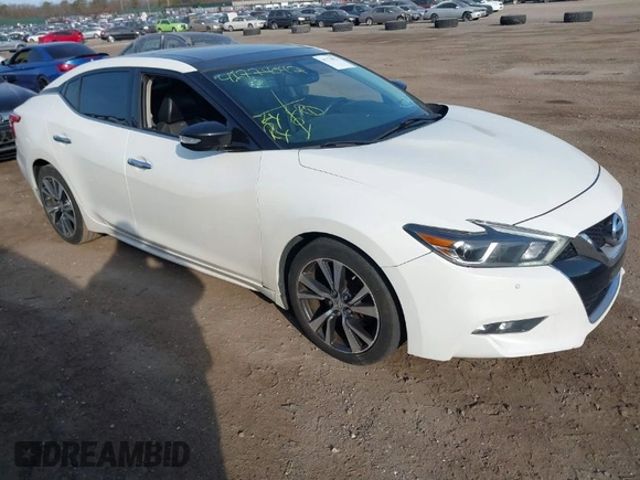 2017 Nissan Maxima SV with VIN 1N4AA6AP9HC413793, listed as a IAAI auction lot 41774072 with 131,620 mi miles. Bid and sale history available at carsss.com. Image 1.
