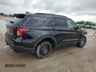 2025 Ford Explorer ST-Line with VIN 1FMUK8KHXSGB31438, listed as a Copart auction lot 54352865 with 721 mi miles and Salvage Title. Bid and sale history available at carsss.com. Image 3.