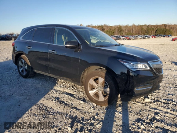 2016 Acura MDX with VIN 5FRYD3H29GB003987, listed as a Copart auction lot 83201584 with 86,637 mi miles and Salvage Title. Bid and sale history available at carsss.com. Image 4.