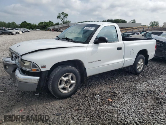 1999 Dodge Dakota SLT z VIN 1B7FL26X3XS170126, wystawiony jako Copart lot #54621095 z przebiegiem 192 965 mil mil oraz Szkoda całkowita • Salvage title. Historia ofert i sprzedaży dostępna na DreamBid. Obrazek 1.