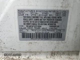 2016 Nissan Sentra SV with VIN 3N1AB7AP1GY318344, listed as a Copart auction lot 55382315 with 258,339 mi miles and Clean Title. Bid and sale history available at DreamBid. Image 12.