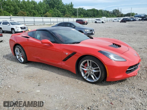 2015 Chevrolet Corvette 1LT with VIN 1G1YB2D73F5123313, listed as a Copart auction lot 55674454 with 72,831 mi miles and Salvage Title. Bid and sale history available at carsss.com. Image 4.