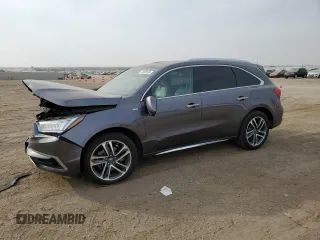 2017 Acura MDX Sport Hybrid w/Advance Pkg with VIN 5FRYD7H71HB000196, listed as a Copart auction lot 75695694 with 0 mi miles and Salvage Title. Bid and sale history available at carsss.com. Image 1.