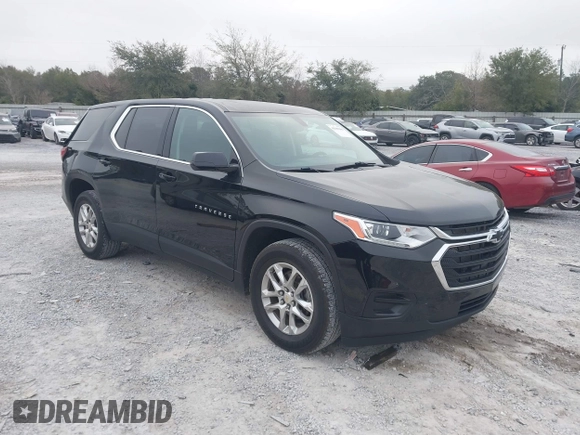 2020 Chevrolet Traverse LS with VIN 1GNEVFKW7LJ114417, listed as a IAAI auction lot 41686266 with 63,315 mi miles. Bid and sale history available at carsss.com. Image 1.
