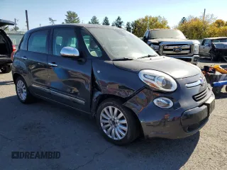 2015 FIAT 500L Lounge with VIN ZFBCFACH1FZ034734, listed as a Copart auction lot 76789884 with 43,415 mi miles and Salvage Title. Bid and sale history available at carsss.com. Image 4.