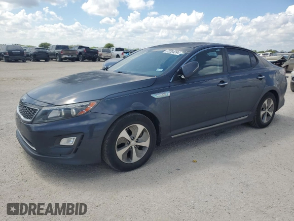 2015 Kia Optima Hybrid with VIN KNAGM4AD3F5077787, listed as a Copart auction lot 72204394 with 87,094 mi miles and Salvage Title. Bid and sale history available at carsss.com. Image 1.