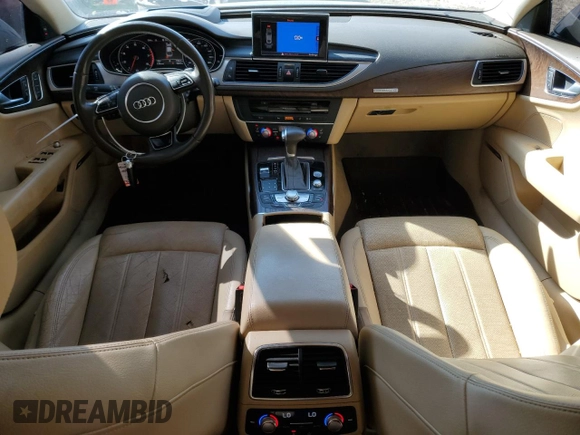 2015 Audi A7 3.0 Prestige with VIN WAU2GAFC2FN063296, listed as a Copart auction lot 43874424 with 99,370 mi miles. Bid and sale history available at carsss.com. Image 8.