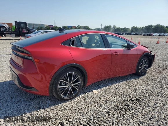2024 Toyota Prius LE with VIN JTDADABU2R3008353, listed as a Copart auction lot 63567035 with 1,664 mi miles and Salvage title. Bid and sale history available at DreamBid. Image 3.