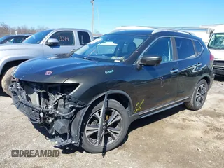 2017 Nissan Rogue SL with VIN JN8AT2MT8HW395084, listed as a IAAI auction lot 41858587 with 219,849 mi miles and . Bid and sale history available at DreamBid. Image 2.