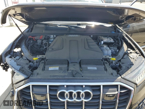 2023 Audi Q7 Premium Plus with VIN WA1LCBF74PD015442, listed as a Copart auction lot 57812485 with 25,117 mi miles and Salvage title. Bid and sale history available at DreamBid. Image 12.