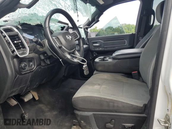2021 Ram 2500 Big Horn with VIN 3C6UR5DL0MG656149, listed as a Copart auction lot 57332895 with 196,699 mi miles and Salvage title. Bid and sale history available at DreamBid. Image 7.