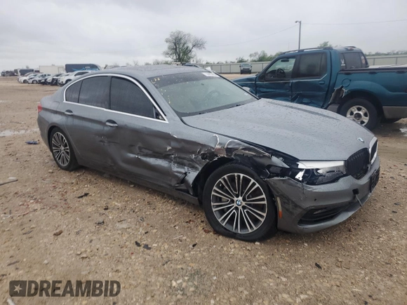 2017 BMW 5 Series 530i xDrive with VIN WBAJA7C37HWA70958, listed as a Copart auction lot 50803895 with 81,974 mi miles and Salvage Title. Bid and sale history available at carsss.com. Image 4.