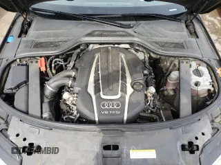 2015 Audi A8 L 4.0T with VIN WAU32AFD7FN033464, listed as a Copart auction lot 42682643 with 130,105 mi miles. Bid and sale history available at carsss.com. Image 11.