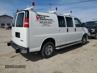 2022 GMC Savana Cargo with VIN 1GTW7AFP4N1147665, listed as a Copart auction lot 54802085 with 42,261 mi miles and Salvage Title. Bid and sale history available at DreamBid. Image 3.