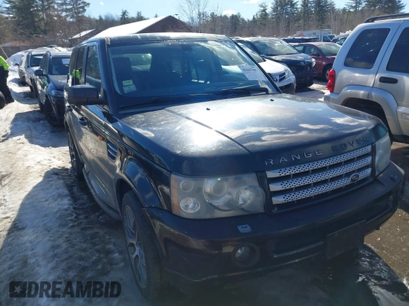 2008 Land Rover Range Rover Sport SC with VIN SALSH23468A132500, listed as a IAAI auction lot 41647907 with 137,073 mi miles. Bid and sale history available at carsss.com. Image 1.