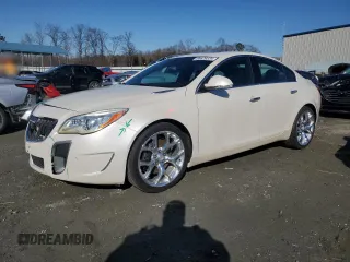 2014 Buick Regal GS with VIN 2G4GT5GX4E9231014, listed as a Copart auction lot 86629324 with 132,017 mi miles and Salvage Title. Bid and sale history available at carsss.com. Image 1.