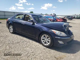 2013 Hyundai Genesis 3.8L with VIN KMHGC4DDXDU235932, listed as a Copart auction lot 57728705 with 140,778 mi miles and Salvage title. Bid and sale history available at DreamBid. Image 4.