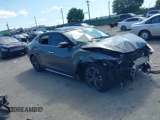 2018 Nissan Maxima SV with VIN 1N4AA6AP2JC385535, listed as a IAAI auction lot 42299100 with 81,431 mi miles and . Bid and sale history available at DreamBid. Image 1.