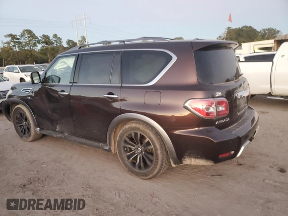 2017 Nissan Armada SV with VIN JN8AY2ND1H9005028, listed as a Copart auction lot 81962194 with 86,682 mi miles and Salvage Title. Bid and sale history available at carsss.com. Image 2.