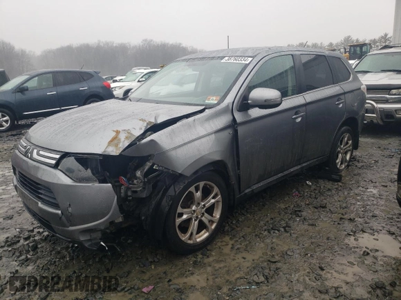 2014 Mitsubishi Outlander GT with VIN JA4JZ4AX2EZ009731, listed as a Copart auction lot 38760334 with 167,645 mi miles and Salvage title. Bid and sale history available at DreamBid. Image 1.