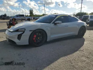 2023 Porsche Taycan GTS with VIN WP0AD2Y1XPSA47197, listed as a Copart auction lot 75230133 with 15,292 mi miles and . Bid and sale history available at DreamBid. Image 1.