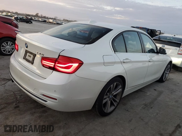 2017 BMW 3 Series 330i with VIN WBA8B9G51HNU50710, listed as a Copart auction lot 81289874 with 141,996 mi miles and Salvage Title. Bid and sale history available at carsss.com. Image 3.