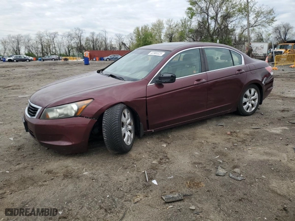 2009 Honda Accord Sdn EX-L with VIN 1HGCP26889A031524, listed as a Copart auction lot 52985325 with 303,024 mi miles and Clean Title. Bid and sale history available at carsss.com. Image 1.