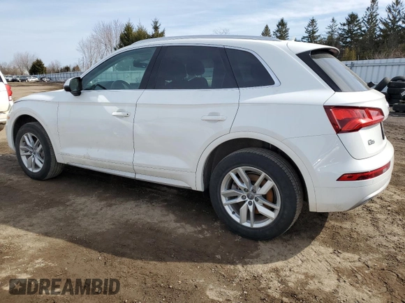2020 Audi Q5 Premium with VIN WA1ANAFYXL2026794, listed as a Copart auction lot 44834995 with 66,010 mi miles and Salvage title. Bid and sale history available at DreamBid. Image 2.
