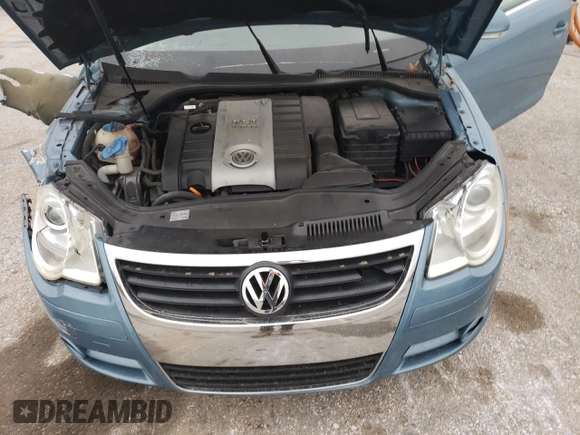 2007 Volkswagen Eos 2.0T with VIN WVWBA71FX7V029519, listed as a Copart auction lot 50248505 with 146,704 mi miles and Salvage Title. Bid and sale history available at DreamBid. Image 12.
