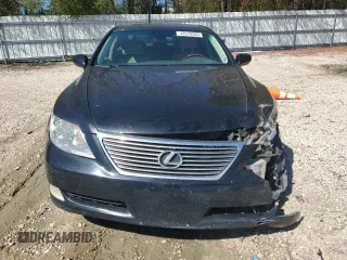 2009 Lexus LS 460 with VIN JTHCL46F195003527, listed as a Copart auction lot 49570505 with 279,651 mi miles and Salvage title. Bid and sale history available at DreamBid. Image 5.