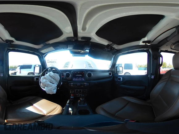 2020 Jeep Gladiator Rubicon with VIN 1C6JJTBG0LL187537, listed as a IAAI auction lot 42018914 with 53,443 mi miles and . Bid and sale history available at DreamBid. Image 19.