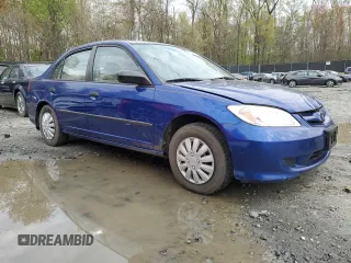 2004 Honda Civic VP with VIN 1HGES16324L013409, listed as a Copart auction lot 52489825 with 247,062 mi miles and Salvage Title. Bid and sale history available at DreamBid. Image 4.