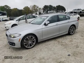 2015 BMW 5 Series 535i with VIN WBA5B1C53FD921981, listed as a Copart auction lot 48983675 with 100,397 mi miles and Salvage Title. Bid and sale history available at carsss.com. Image 1.