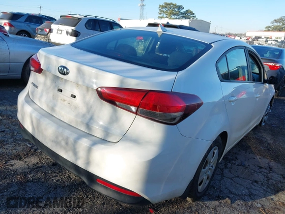 2017 Kia Forte LX with VIN 3KPFK4A75HE096766, listed as a IAAI auction lot 41616487 with 150,760 mi miles. Bid and sale history available at carsss.com. Image 4.