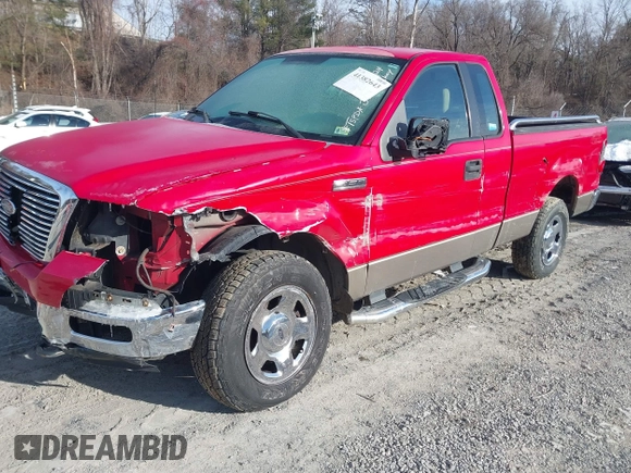 2005 Ford F-150 XL with VIN 1FTRF14W05NA77908, listed as a IAAI auction lot 41382643 with 128,135 mi miles. Bid and sale history available at carsss.com. Image 2.
