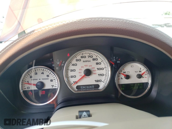 2005 Ford F-150 XLT with VIN 1FTPW14565KE88861, listed as a Copart auction lot 65607655 with 79,339 mi miles and Salvage title. Bid and sale history available at DreamBid. Image 9.