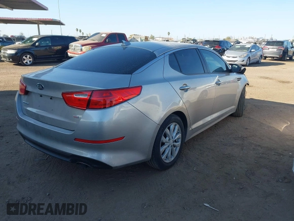 2015 Kia Optima LX with VIN 5XXGM4A78FG473769, listed as a IAAI auction lot 42008139 with 124,641 mi miles and . Bid and sale history available at DreamBid. Image 4.