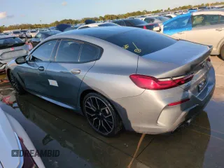 2023 BMW 8 Series M850i with VIN WBAGV8C02PCL20503, listed as a Copart auction lot 74098614 with Not Provided miles and Salvage Title. Bid and sale history available at carsss.com. Image 2.