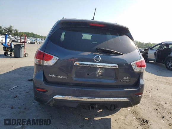 2014 Nissan Pathfinder SL with VIN 5N1AR2MM8EC658847, listed as a Copart auction lot 62462625 with 136,558 mi miles and Clean title. Bid and sale history available at DreamBid. Image 6.